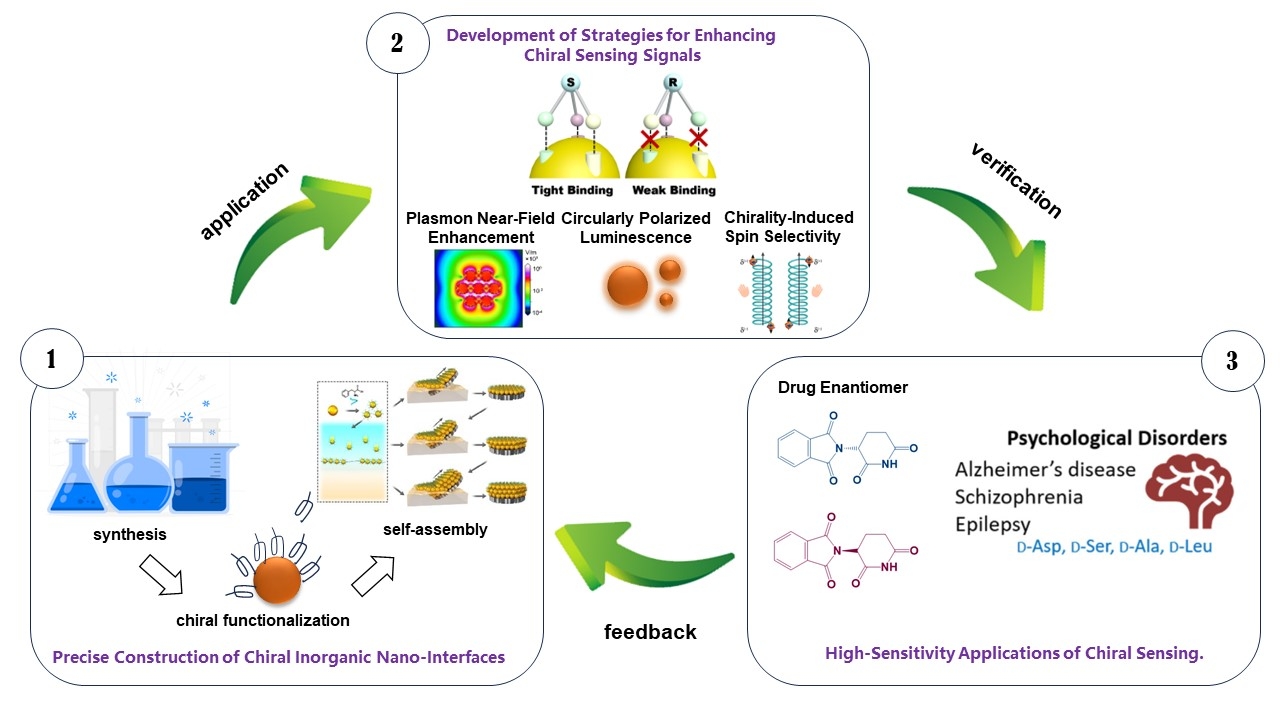 Chiral amplification and biosensing based on inorganic nanointerfaces ...