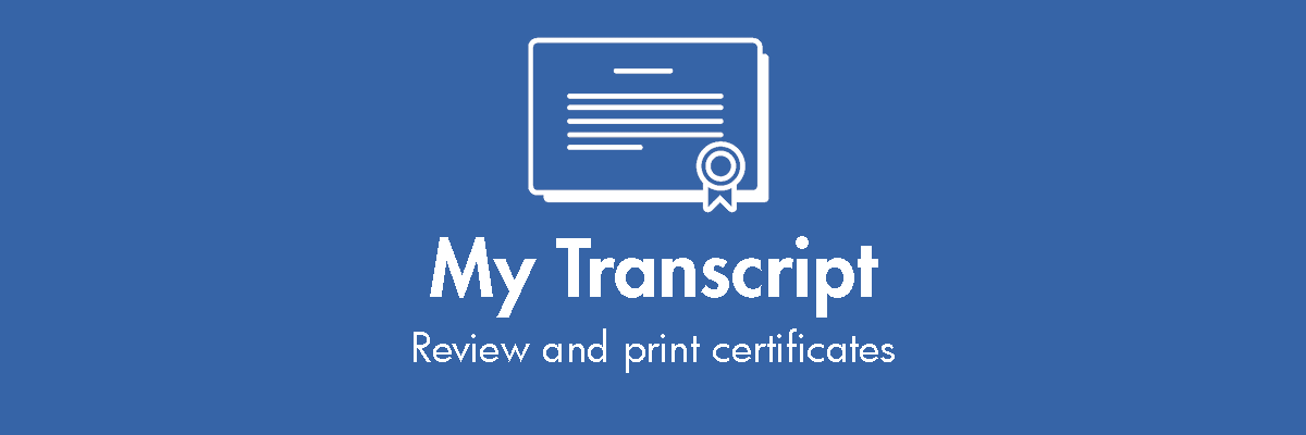 View and print certificates